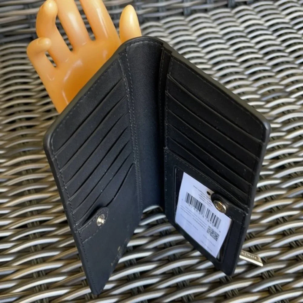 Kate Spade Staci Large Slim Bifold Wallet Black - Picture 7 of 16